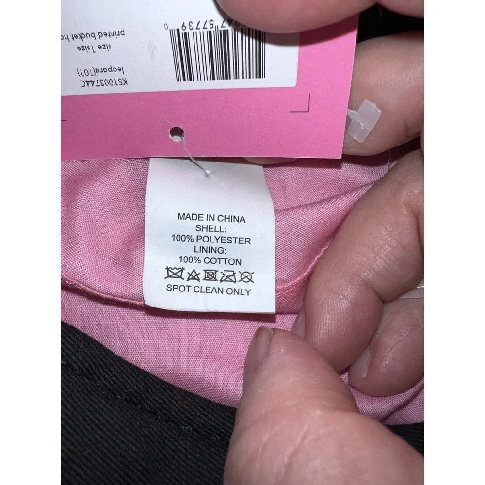 NWT KATE SPADE Womens Printed Bucket Hat One Size Leopard Print